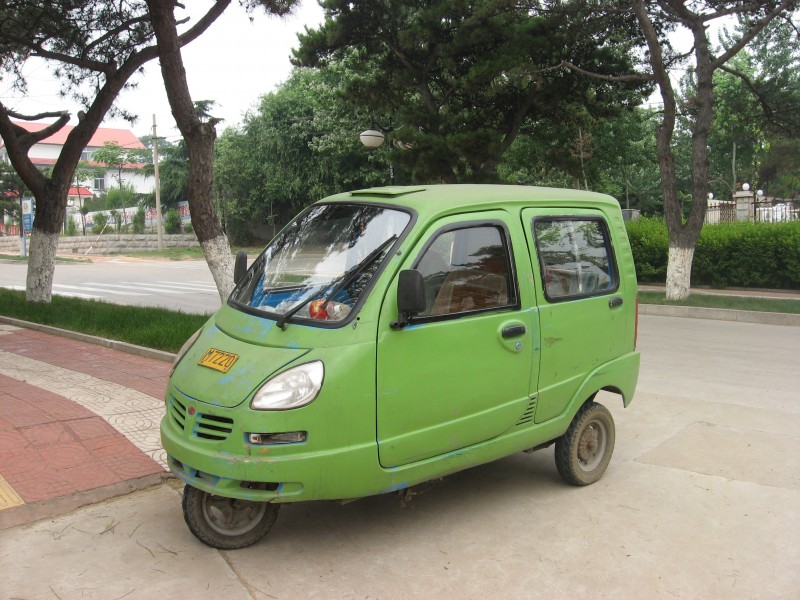 Китай, трехколесные автомобили, неведомые местные марки! китайский автопром