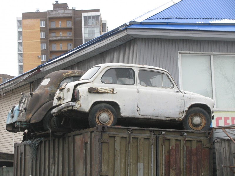 Предмостье Академического моста Иркутска, редкие машины. 1960s,1970s,1950s