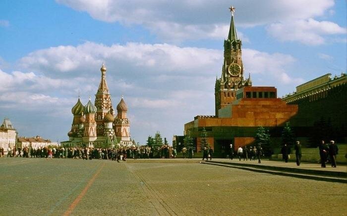 Цветные снимки Москвы 50-х годов История,ссср