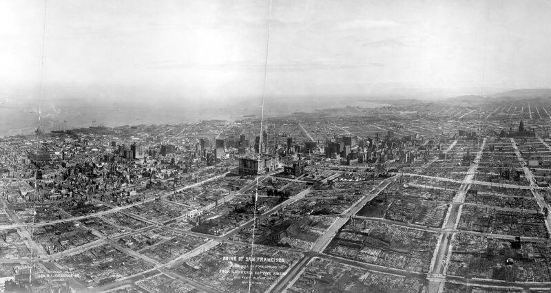 Крупнейшее землетрясение в Сан-Франциско в 1906 году   Интересное