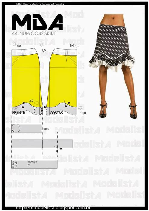 Модели летних юбок с выкройками выкройка юбок,Одежда,шитьё