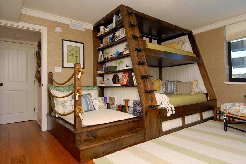 20 шикарных идей как двухъярусная кровать может сэкономить место в доме дом,интерьер