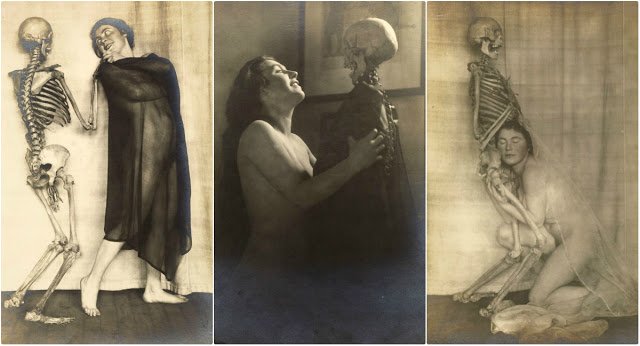 Дама со скелетом: сюрреалистический фотосет Франца Фидлера начала 1920-х годов Искусство