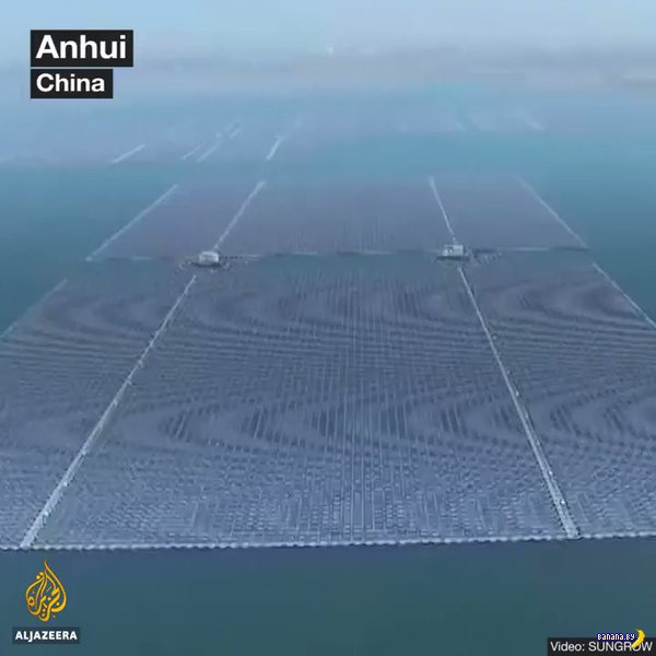 Самая большая плавучая солнечная электростанция Интересное