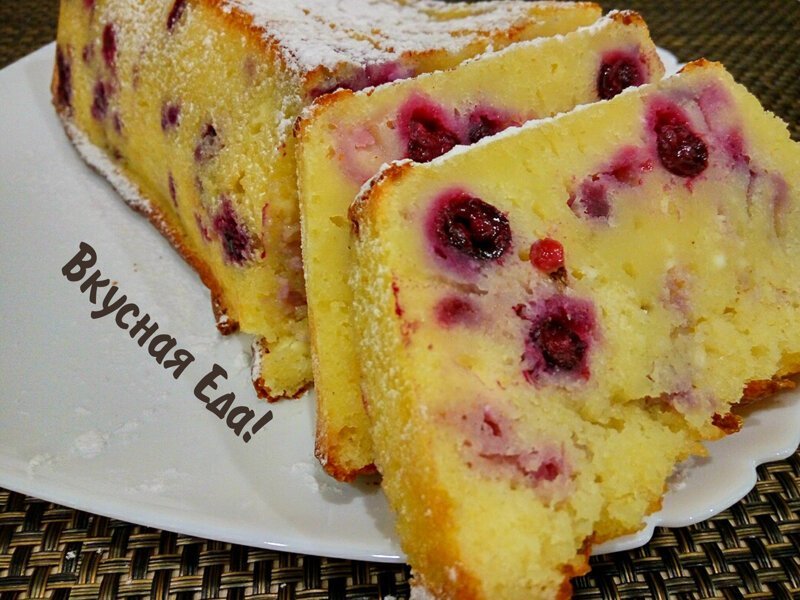 Манник с творогом и черной смородиной выпечка,десерты,кулинария