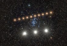 Marte e Venere “rontano” l’ammasso dell’alveare in un raro allineamento celeste