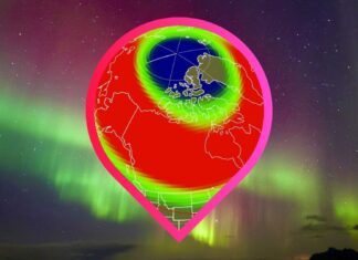 Polární záře budou dnes v noci vidět na téměř polovině amerických států