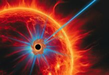 Schwarze Löcher, die heiße Sterne verschlingen, könnten mysteriösen blauen kosmischen Blitz erklären