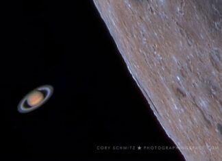 Kijk hoe Saturnus achter de maan verdwijnt: 20-21 augustus Maanoccultatiegids